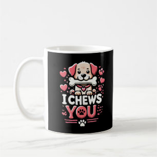 Mug Je vous mâche - Chien Pun Saint Valentin