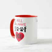 Mug Je vous malheur toujours ...Valentine (Devant gauche)