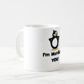 Mug Je vous observe pingouin (Devant gauche)