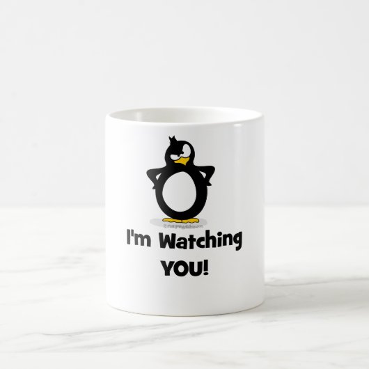 Mug Je vous observe pingouin (Centre)