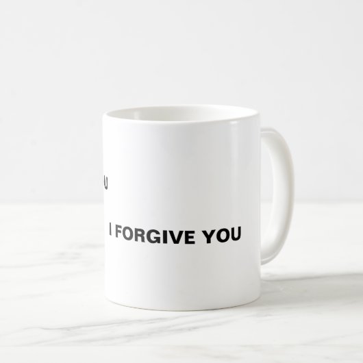 Mug Je vous pardonne, je vous pardonne (Devant droit)