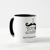 Mug Je vous pose une question Moustache (Devant gauche)