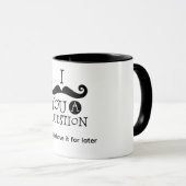 Mug Je vous pose une question Moustache (Devant droit)