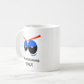 Mug Je vous regarde avec des yeux de lynx (Devant gauche)