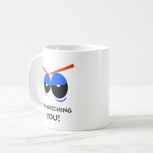 Mug Je vous regarde avec les yeux bleus (Devant gauche)