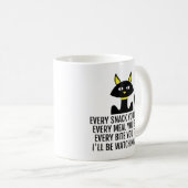 Mug Je vous regarderai mignon chat-jeu (Devant droit)