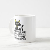 Mug Je vous regarderai mignon chat-jeu (Devant gauche)
