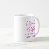 Mug Je vous souhaite un joyeux lapin de Pâques (Devant droit)
