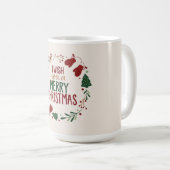 Mug Je Vous Souhaite Un Joyeux Noël (Devant droit)