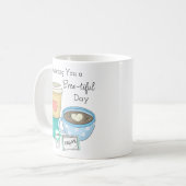 Mug Je vous souhaite une journée riche | Coffee Pun (Devant gauche)