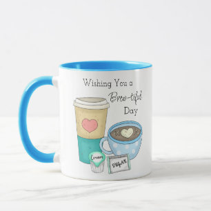 Mug Je vous souhaite une journée riche Coffee Pun