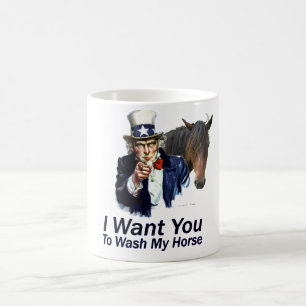 Mug Je vous veux : Pour laver mon cheval