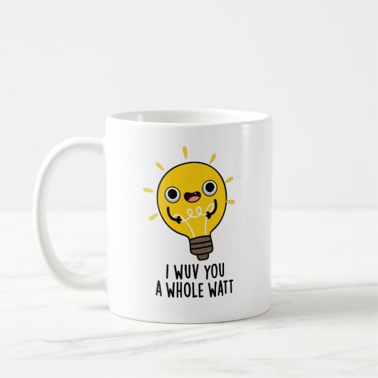 Mug Je Vous Veux Un Puzzle D'Électricité Drôle En Watt (Gauche)