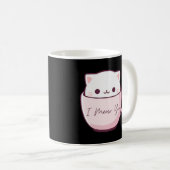 Mug Je vous vois mignon Chat en Teacup (Devant droit)
