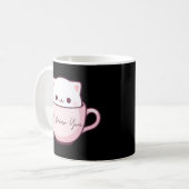 Mug Je vous vois mignon Chat en Teacup (Devant gauche)