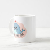 Mug Je Whaley Vous Aime Drôle Baleine Pun (Devant gauche)