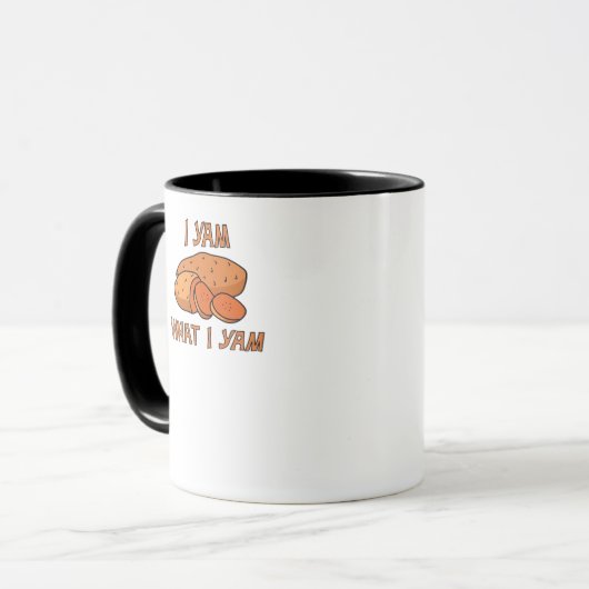 Mug Je Yam Ce Que Je Yam Classic Funny Basic (Devant gauche)