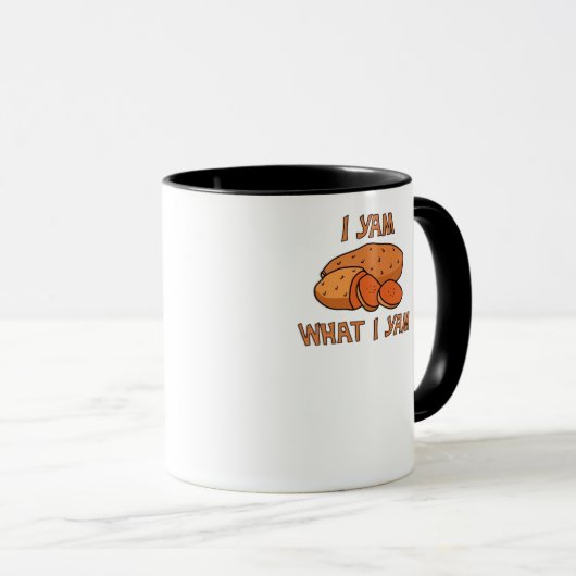 Mug Je Yam Ce Que Je Yam Classic Funny Basic (Devant droit)