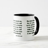 Mug Jean 10:10 KJV Bible Écriture Deux Tons (Devant droit)