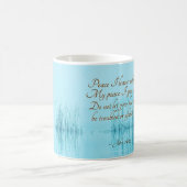 Mug Jean 14:27 Jésus dit : "Paix, je pars avec toi," (Centre)