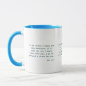 Mug Jean 14:2 KJV Écriture biblique Deux Tons (Gauche)