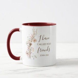 Mug Jean 15:15 Je t'ai appelé amis Bible Verse