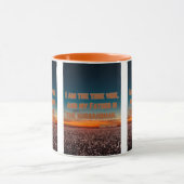 Mug Jean 15:1 KJV Bible Verse Pic Deux Tons (Centre)