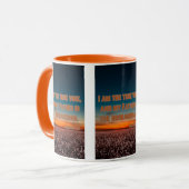 Mug Jean 15:1 KJV Bible Verse Pic Deux Tons (Devant gauche)