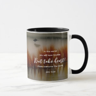 Mug Jean 16:33 J'ai surmonté la Bible Verse Christian