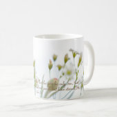 Mug Jean 3:16 Bible Verse Blanc Floral Beauté (Devant droit)