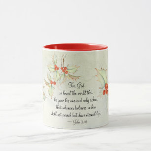 Mug Jean 3:16 Car Dieu a tant aimé le monde, Noël