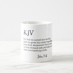 Mug Jean 3:16 Citation de la Bible - Peut être Customi