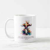 Mug Jean 3:16 Écriture Croix Bible chrétienne Verse (Gauche)