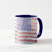 Mug Jean 3:16 et drapeau américain (Devant droit)