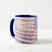 Mug Jean 3:16 et drapeau américain (Devant gauche)