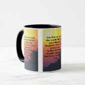 Mug Jean 3:16 KJV Bible Verse Pic Deux Tons (Devant gauche)