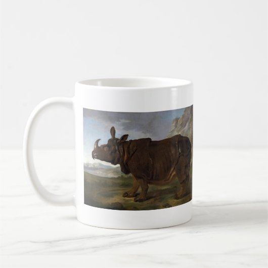 Mug Jean-Baptiste Oudry : Clara le rhinocéros (Gauche)