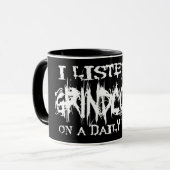 Mug J'écoute Grindcore (Devant gauche)