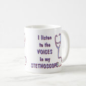 Mug J'écoute les voix (Devant droit)