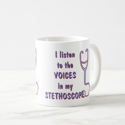 Mug J'écoute les voix (Devant droit)