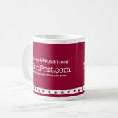 Mug J'écoute MPR®, mais je lis le CAFÉ M de (Devant gauche)