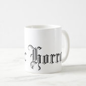 Mug J'écris de la fiction gothique Horror (Devant droit)