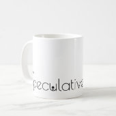 Mug J'écris de la fiction spéculative (Devant gauche)