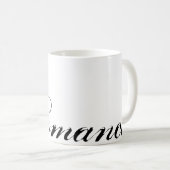 Mug J'écris de la romance, des baisers (Devant droit)