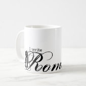 Mug J'écris de la romance, des baisers (Devant gauche)