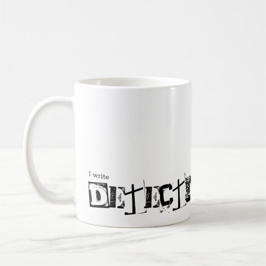 Mug J'écris Detective Fiction (Gauche)