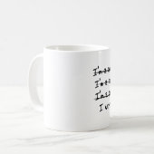 Mug J'écris le code (Devant gauche)