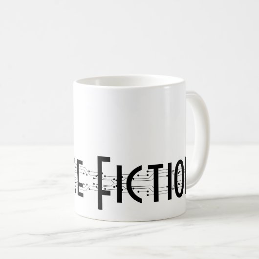 Mug J'écris Science-Fiction (Devant droit)