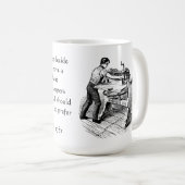 Mug Jefferson à propos des journaux (Devant droit)