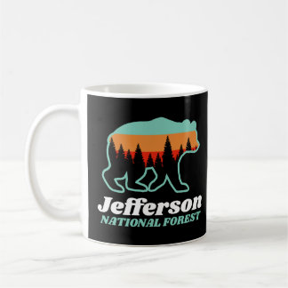 Mug Jefferson National Forest Virginia VA Bear Retro